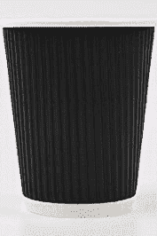 أكواب ورقية متموجة، 8 أونصة، 20 × 25 كوبًا مع غطاء