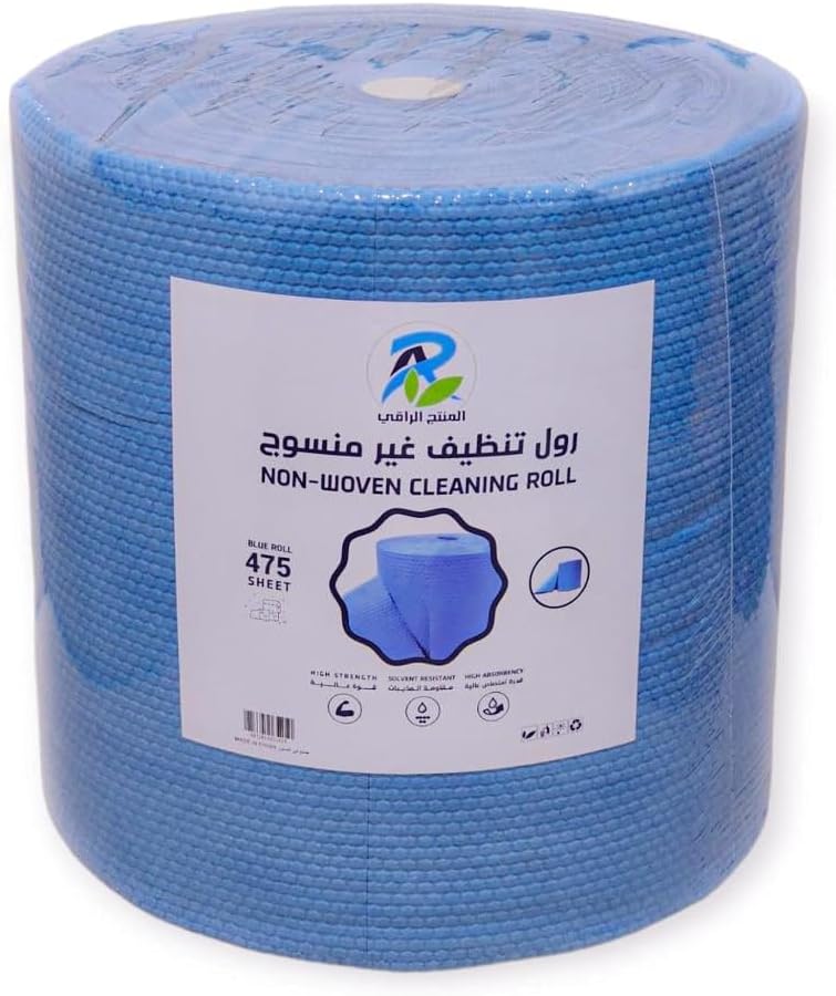Fine Jumbo Blue Microfiber Kitchen Towel Roll  - 475 Pieces
