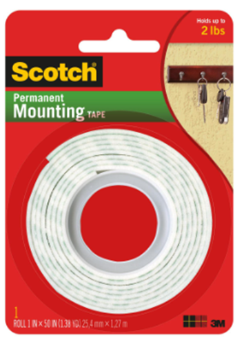[60401062] 3M Scotch Heavy Duty1&quot; X 50&quot; White